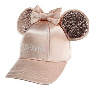Minnie Mouse Rose Gold Bling Ears Hat
